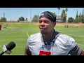 Fresno State DB Simeon Harris reacts to Day 1 of Fall Camp