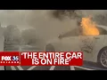 911 calls released of kids caught in car fire by mom who left to shoplift police say