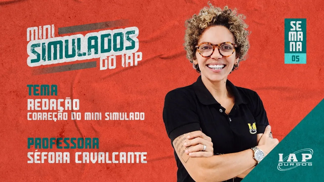 LIVE: PORTUGUÊS - CORREÇÃO DA SEMANA 5 DE MINI SIMULADO.