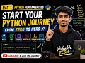 Python for Beginners Day 1 Python Setup First Program Journey