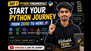 Python for Beginners Day 1 Python Setup First Program Journey