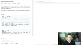 Count Binary Substrings leetcode