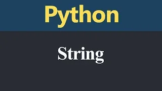 String in Python Hindi