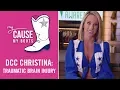 My Cause My Boots DCC Christina Traumatic Brain Injury Awareness Dallas Cowboys 2018-2019
