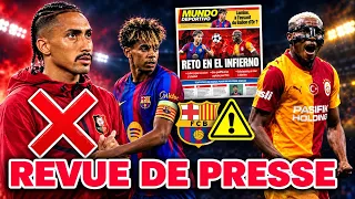 📰: LE BARÇA va à l'enfer de Galatasaray, Yamal defi Ismail Jackob : Mikel Arteta perd deux joueurs