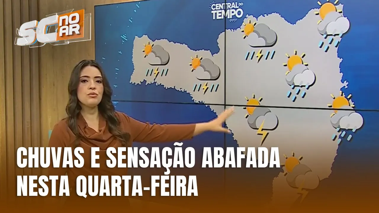 Central do Tempo - Tempo instável e possibilidade de temporais em Santa Catarina