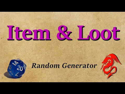 Download MP3 D&D Item & Loot - Random Generator