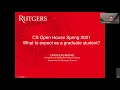 Rutgers University Department of Computer Science Open House - Graduate Program Director Talk