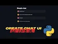 Build a Chat UI in Python in UNDER 2 Minutes