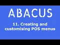 11 Creating and customising POS menus
