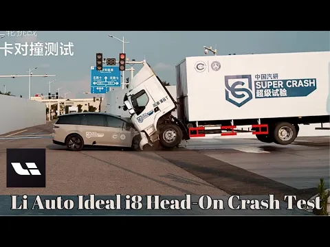 Li Auto Ideal i8 Head-On Crash Test with Heavy-Duty Truck