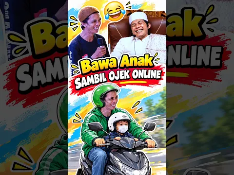 Gagal Dua Kali, Ngajak Anak Kerja Ojol