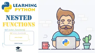 How to use NESTED Functions in Python Inner Functions Closures - Python Tutorial for Beginners