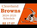 Browns 2024-2025 NFL schedule all opponents for next season