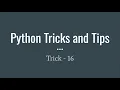 How to implement dictionary comprehension in python