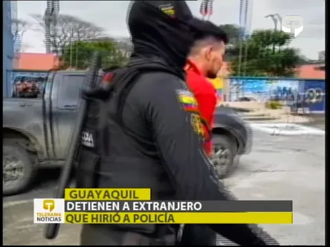 Detienen a extranjero que hirió a policía