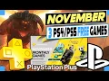 PS PLUS NOVEMBER 2020 FREE GAMES REVEALED - 3 FREE GAMES PlayStation Plus November PS