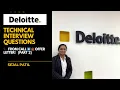 Deloitte Technical Interview Questions Python SQL Cloud Big Data My Real Experience Tips