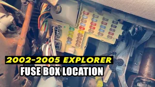 2002 2005 Ford Explorer Fuse Box Location