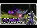 NINJA Level 100 Rotation Showcase 2 Mins Dawntrail Patch 7 0