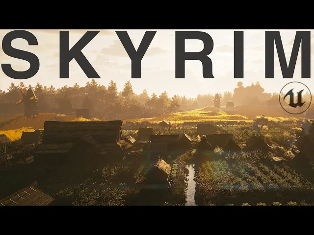 The Real Size of Rorikstead: Skyrim in UNREAL ENGINE 5! [4K]