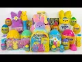 ASMR GIANT PEEPS Plushies and Mini Figures Unboxing Collection Oddly Satisfying Toy Unboxing