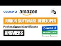 Database Management with Java and SQL Answers Amazon Junior Software Developer