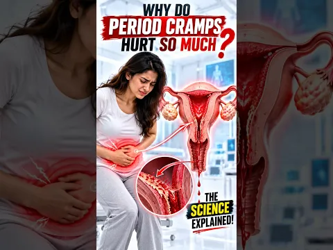Why Do Period Cramps Hurt So Much? 😖🩸 The Science Explained! #PeriodPain #MenstrualCramps