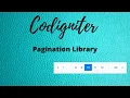 How to Create Pagination in Codeigniter3 in Hindi pagination in codeigniter with example