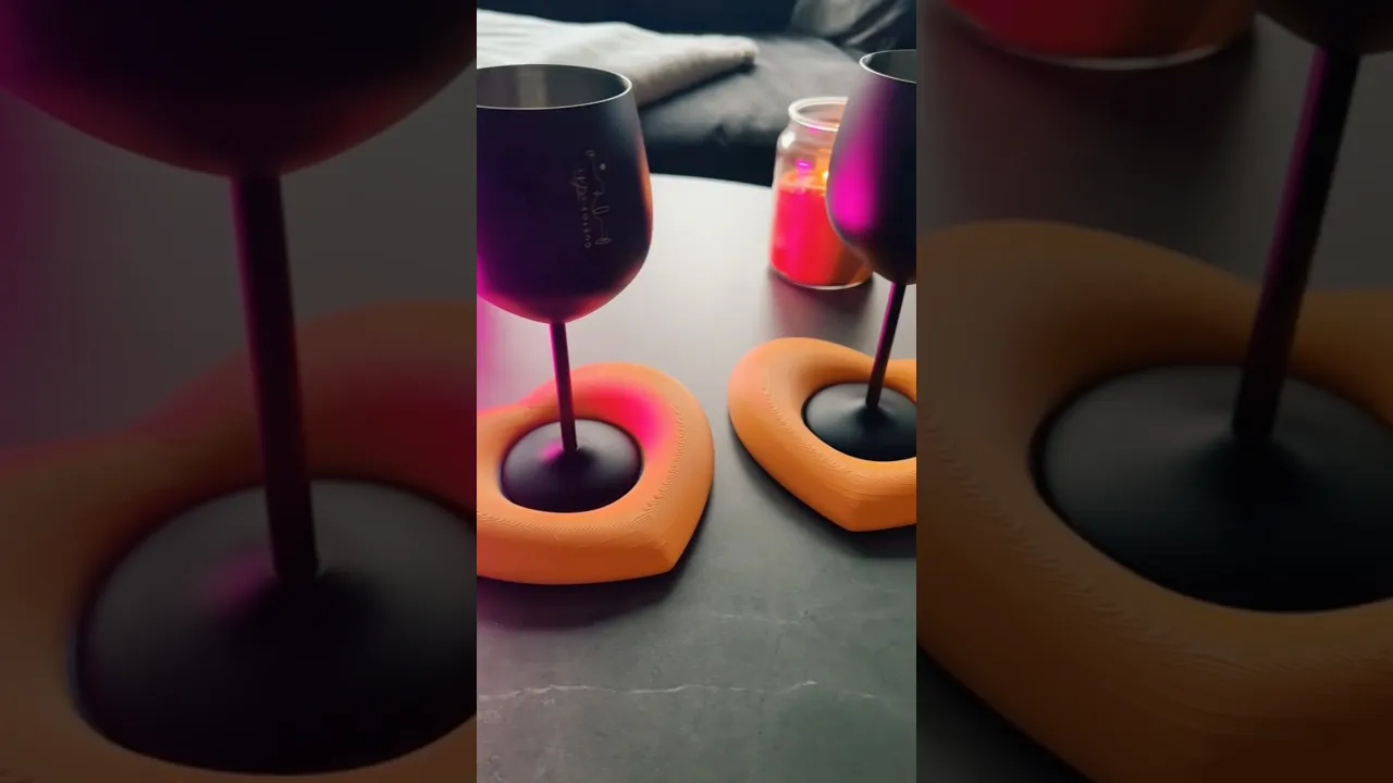 Heart Shaped Coaster Valentines video thumbnail