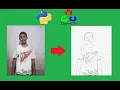 convert image to sketch python opencv