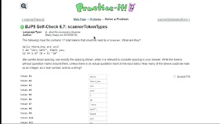 Java Practice It 6 7 scannerTokenTypes file processing scanner tokens