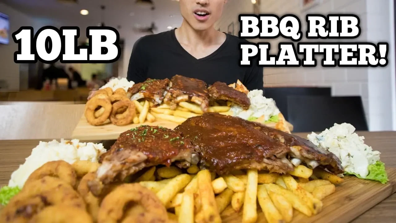 10LB BBQ RIB PLATTER CHALLENGE! 