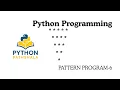 Python Pattern Printing Tutorial in Hindi Reverse Star Pyramid Pattern Python Program