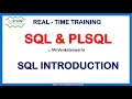 Session - 2 SQL and PLSQL Realtime training SQL introduction Nov 2022 Batch