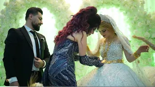 تلبيس الذهب و اهداء ام العروس كمر ذهب حفلة زفاف جوان و نيفين دندنها
