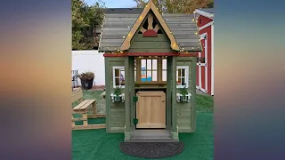 Backyard Discovery Victorian Inn All Cedar Outdoor Wooden Playhouse review