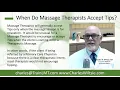 When Do Massage Therapists Accept Tips
