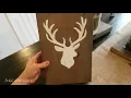DIY Deer Head Sign No Stencil Needed