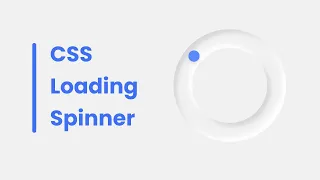 Neumorphism Loading Spinner in HTML CSS CSS Animations