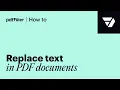How to Replace Text in PDF