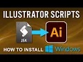 Illustrator Scripts How to Install Windows