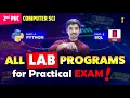 2nd PUC Computer Science Labs Full Python SQL Programs Part A B Covered - 2026