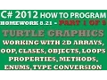 C Programming Challenge 8 21 Turtle Graphics Part Intro Demonstrating finished app
