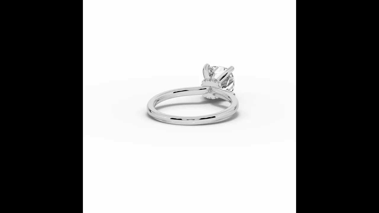 Cushion Tiara Glow Solitaire