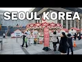 🇰🇷SEOUL KOREA :(Christmas Gwanghwamun to Myeongdong) Feels Like the Future The vibes is Unreal 🎄🥰 4K