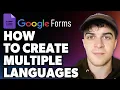 How to Create Google Form in Multiple Languages Full 2024 Guide