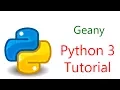 Geany Editor for Python 3 Raspbian Linux