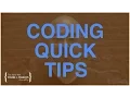 Coding Quick Tip Indent Your Code