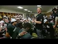 UCF coach Scott Frost becomes emotional addressing his team after winning the AAC title ESPN